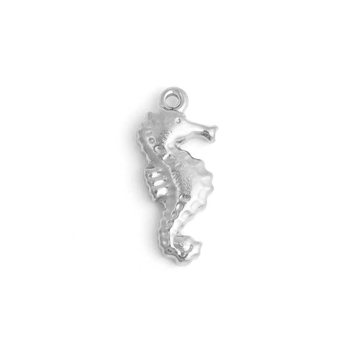 WJW - Wholesale Individual Charm/Pendant - 18K Gold PVD Stainless Steel Seahorse Charm1