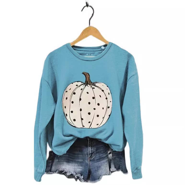 Miss Sparkling - Wholesale Graphic Sweatshirt - Women's - Pumpkin sweatshirt5