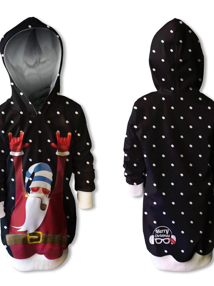 Kerst sweatshirt met stippen voor kinderen | CAN-VESTN-NAV.02 voor wholesale door Fishikii