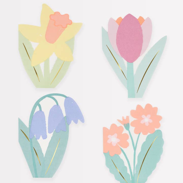 Spring Flower Napkins for wholesale by Meri Meri