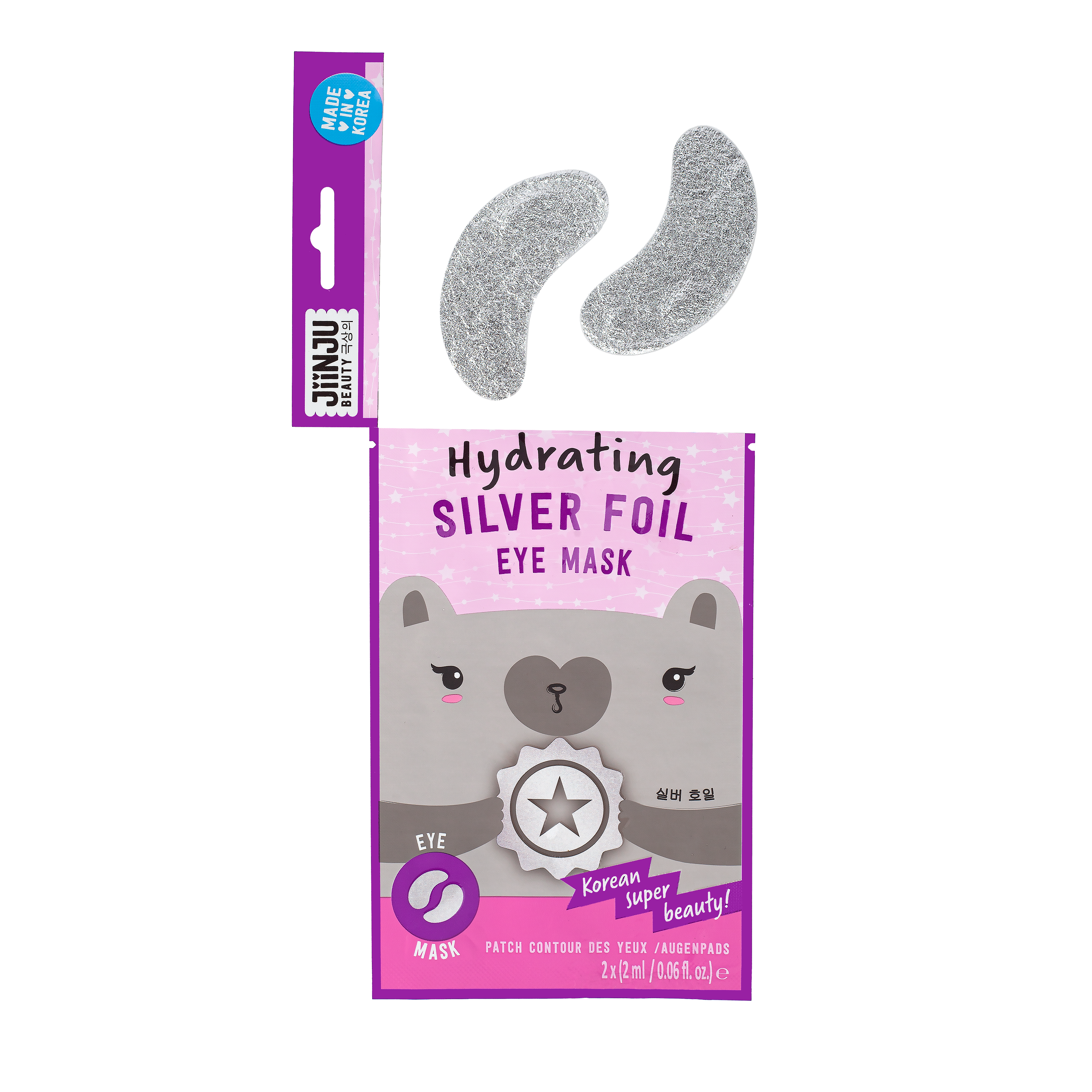 Beauty Goddess – wholesale Eye treatment mask – Jiinju Hydrating Silver Foil Under Eye Mask1