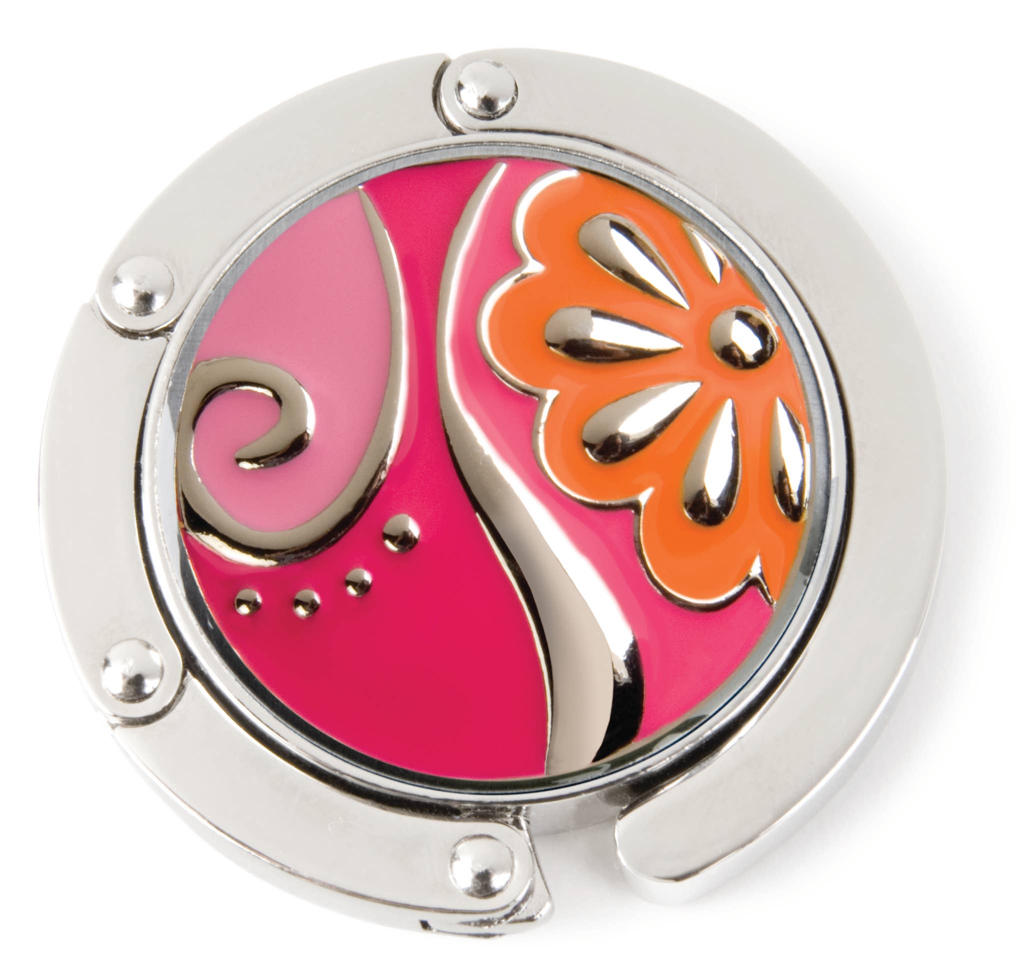 Alexx, Inc. - Wholesale Purse Hook/Hanger - Women's - Hang 'em High® Purse Hanger - Fuchsia Blossom (SKU: 07-031)1