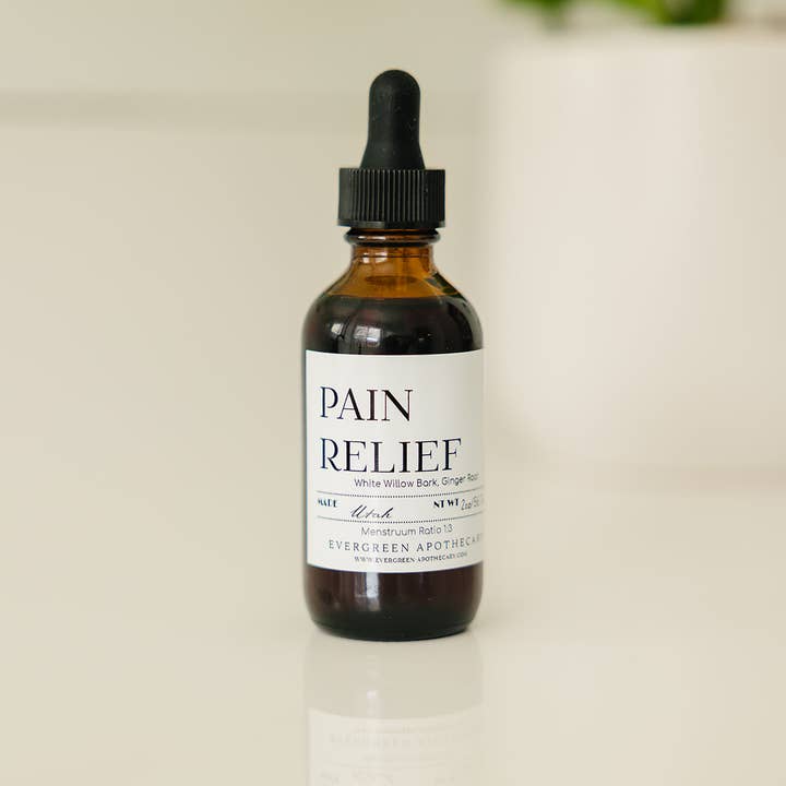 Pain Tincture, 2oz for wholesale by Evergreen Apothecary