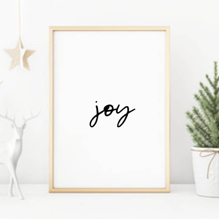 Stampa Joy Christmas per la vendita all'ingrosso da parte di Word Up Creative