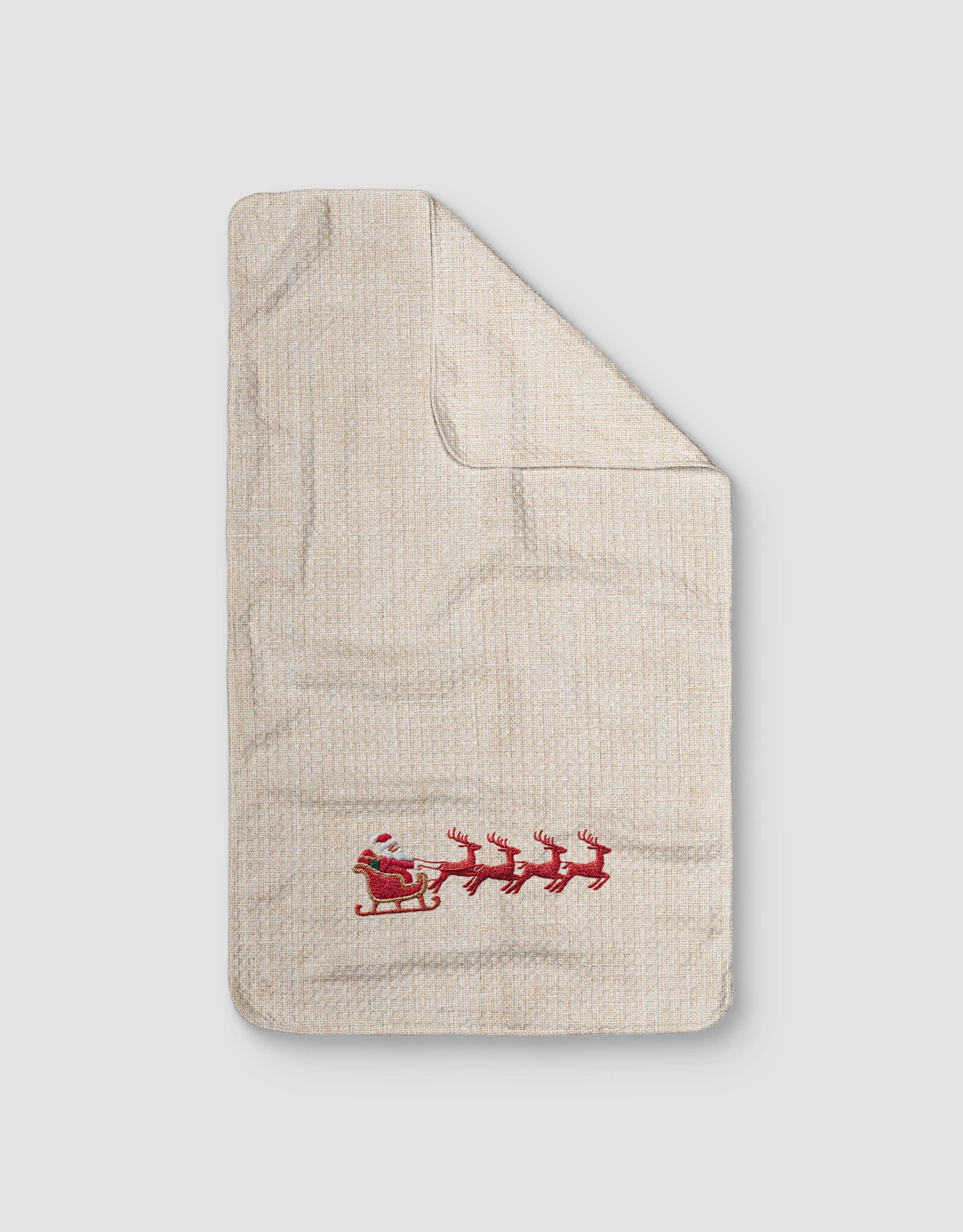 Loom Loom - Wholesale Tea Towel - Sleigh Ride Embroidery0