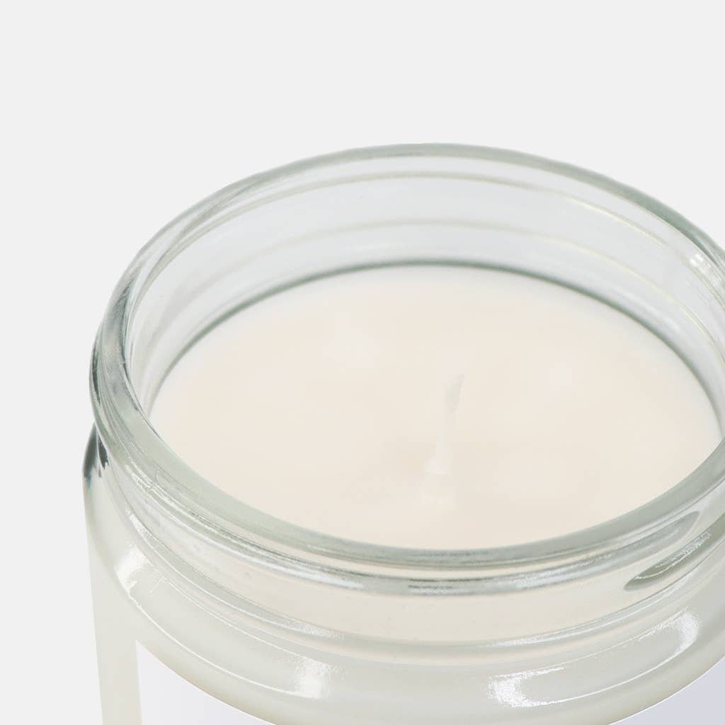 Candle Drop - Wholesale Jar/Filled Candle - Label Style 1 | Wholesale White Label Soy Candle | Clear Jar25