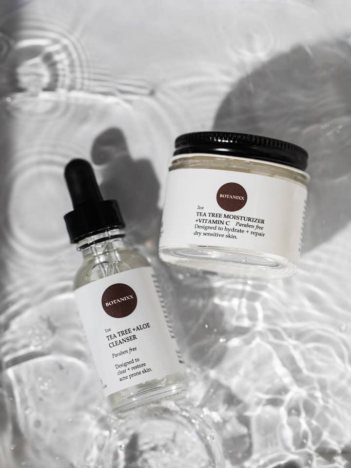 Tea tree facial care set for wholesale by Botanixx