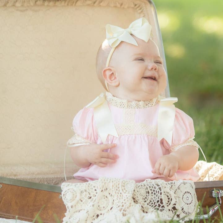 Posh Pickle - Wholesale Bodysuit (Non-Footed) - Baby - Bristol Pink Heirloom Bubble1