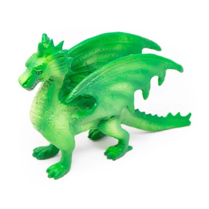 Groen Speelgoed met groen drakenfiguurtje van natuurlijk rubber voor groothandel op Faire0