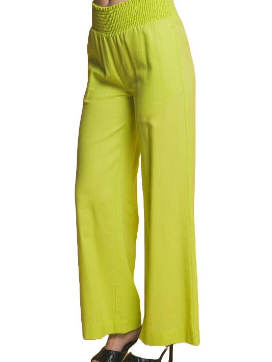 Linnebyxor med rynkad midja för wholesale av Vanilla Monkey