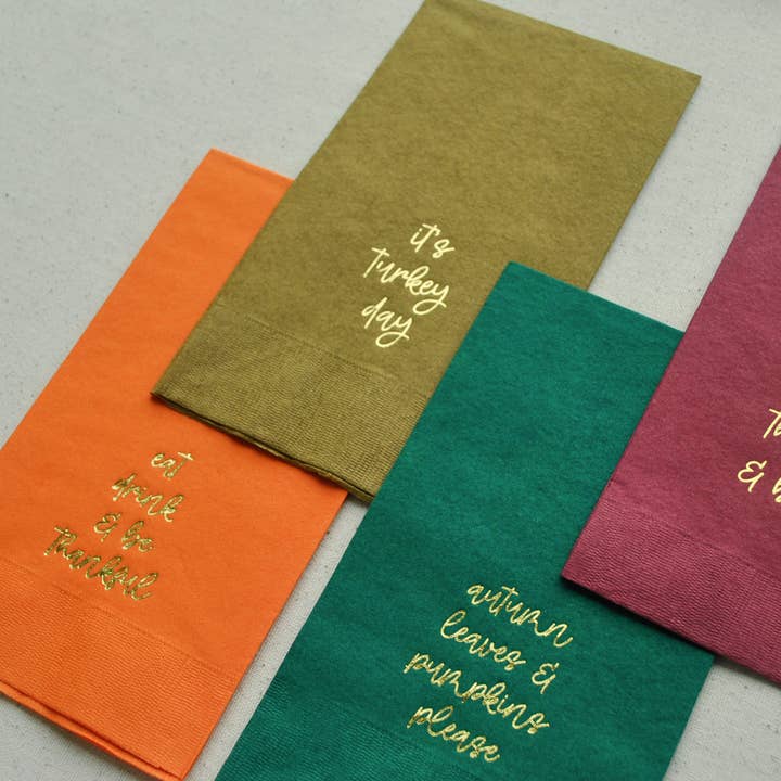Gatherings by Curated Paperie - Wholesale Disposable Napkin - Thanksgiving Guest Towels2