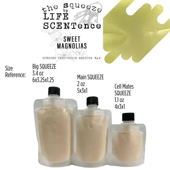 Fondant Parfumé Sweet Magnolias Squeeze 3 Tailles Disponibles pour la vente par Life SCENTence