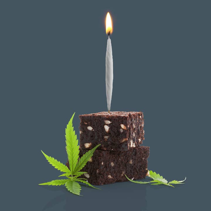 Fred & Friends - Wholesale Cake Candle - Lit! - Joint Birthday Candles - Set of 6