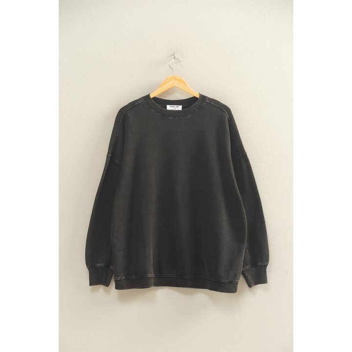 Double Zero - Wholesale Sweatshirt - Women's - Oversized Crew Neck Sweatshirt0