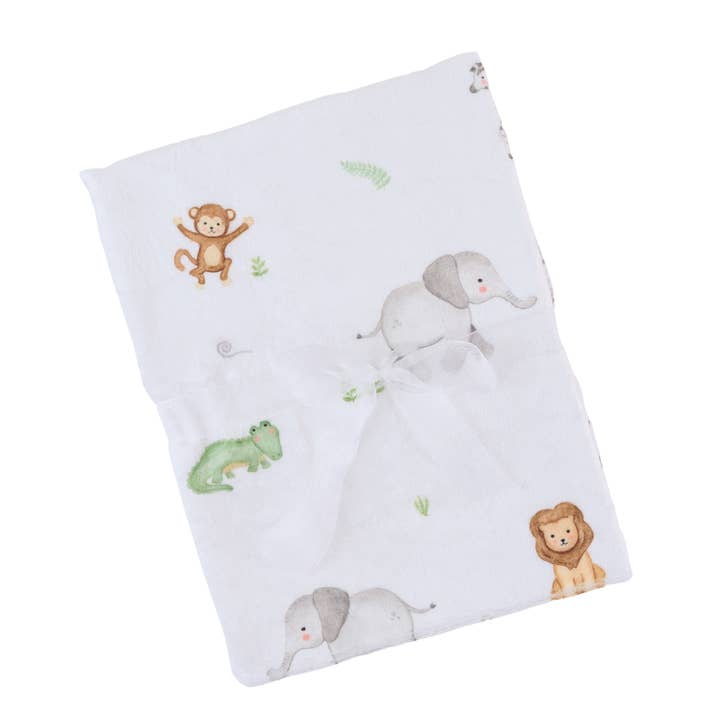 Safari Print Silk Touch Blanket for wholesale by London Bridge & Maison Chic