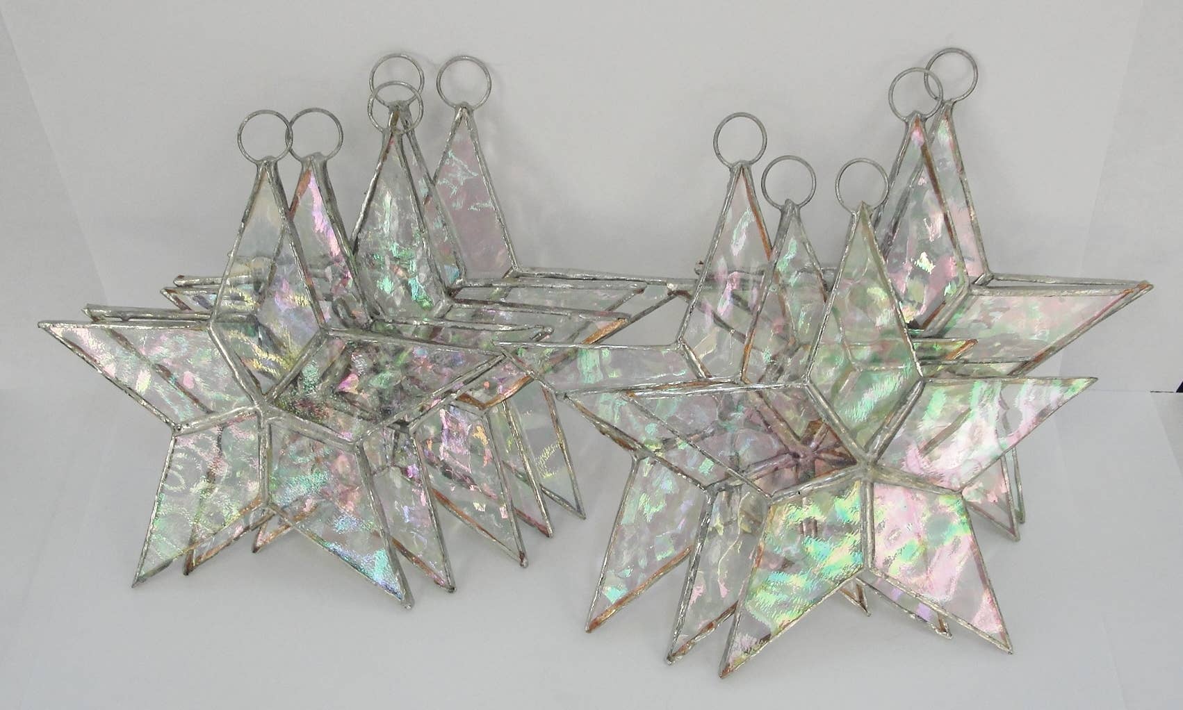 Fiesta Color – wholesale Suncatcher – STAINED GLASS STARS - HANDMADE - FLAT       BEST SELLER!3