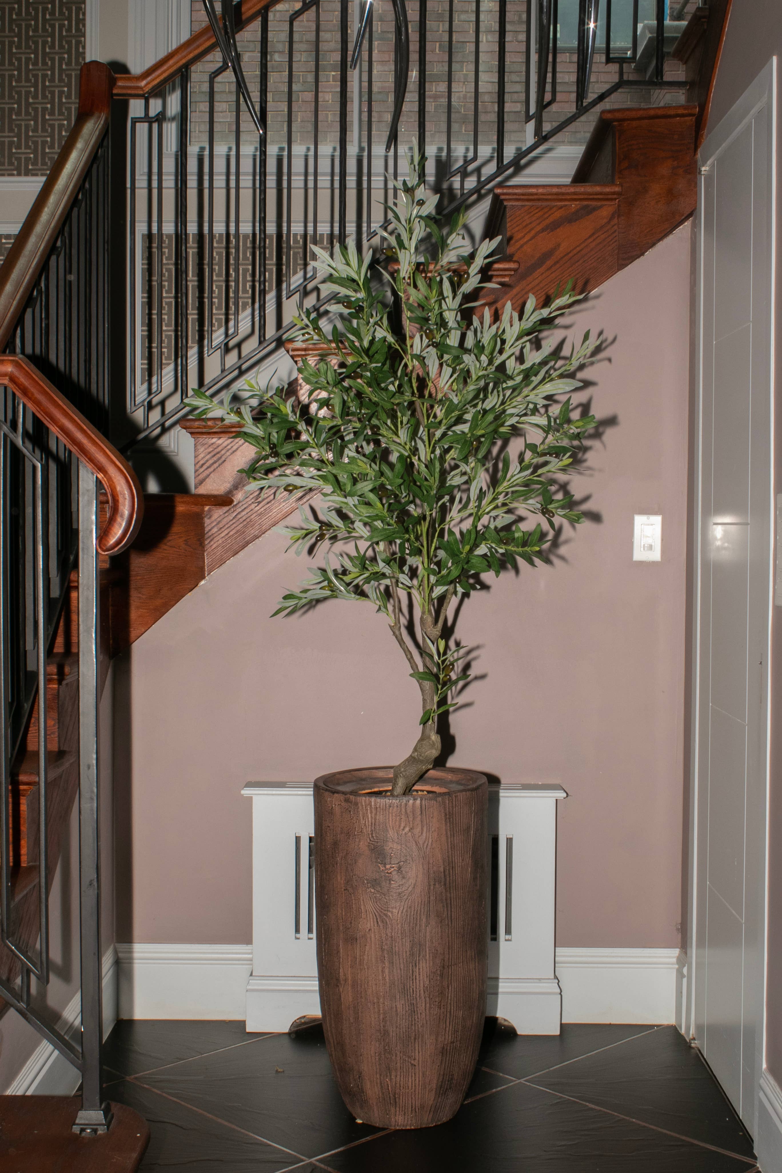 Vintage Home - Wholesale Artificial Plant - 60" Fake Olive Tree with Eco Planter3