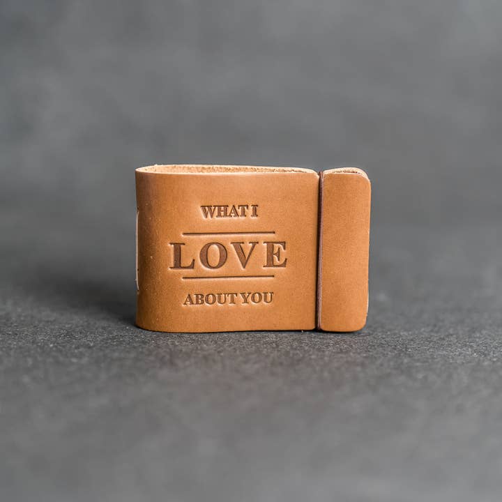 Was ich an dir liebe Lederbuch für den Großhandel von Ox & Pine