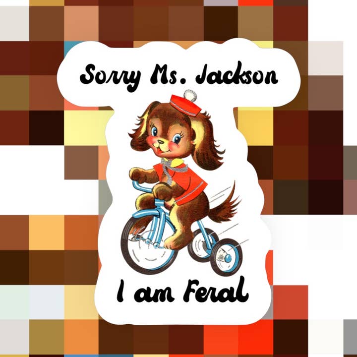 Lo siento, Sra. Jackson, pegatina para venta al por mayor de Ace the Pitmatian Co