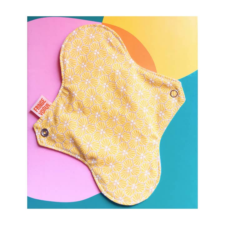 Fringe Vogue - Wholesale Menstrual Pad/Liner - Eco-friendly sanitary napkin - Japanese pattern yellow4