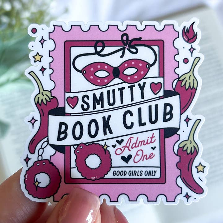 Adesivo Smutty Book Club per la vendita all'ingrosso da parte di Heart & Spine Books