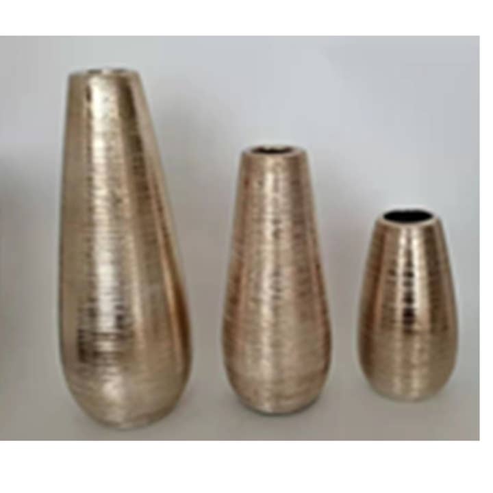 Juego de 3 jarrones de cerámica - Decoración de hogar estilo rústico para venta al por mayor de Drew Derose Design