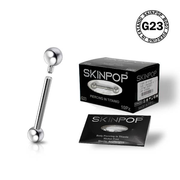 SKINPOP - Wholesale Nipple Ring - STERILE BARBELL PIERCING FOR FIRST TIME APPLICATION3