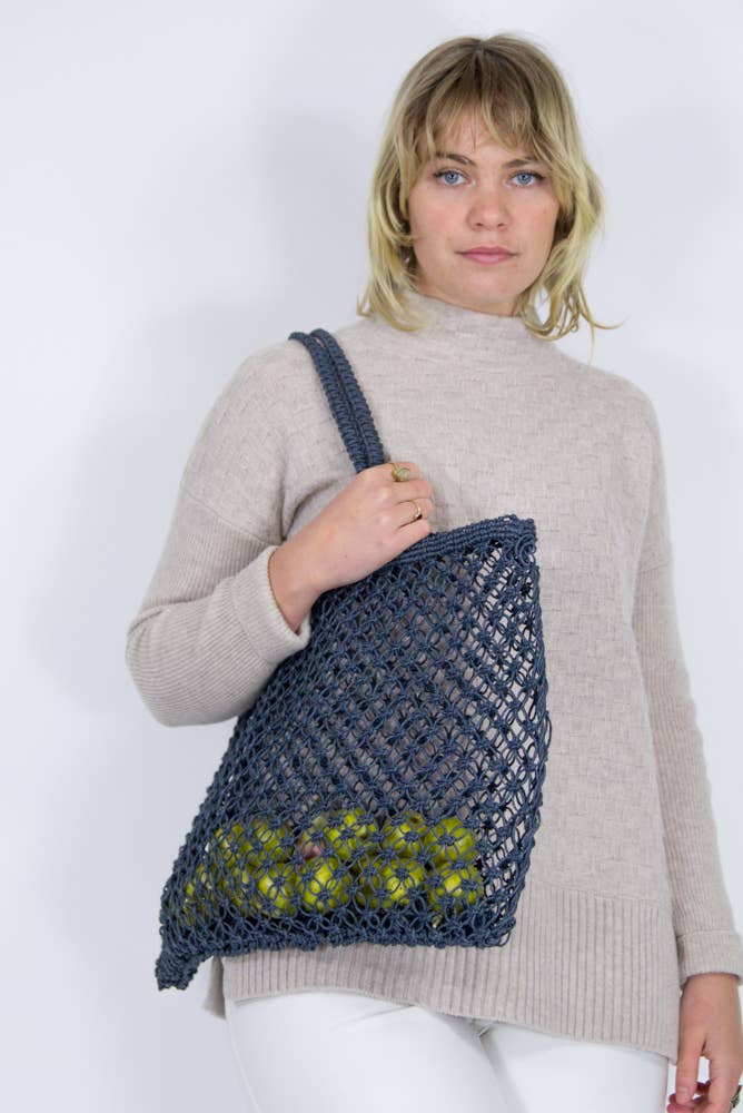 Apple Green Duck - Wholesale Grocery/Shopping Bag - Jute String Shopper6