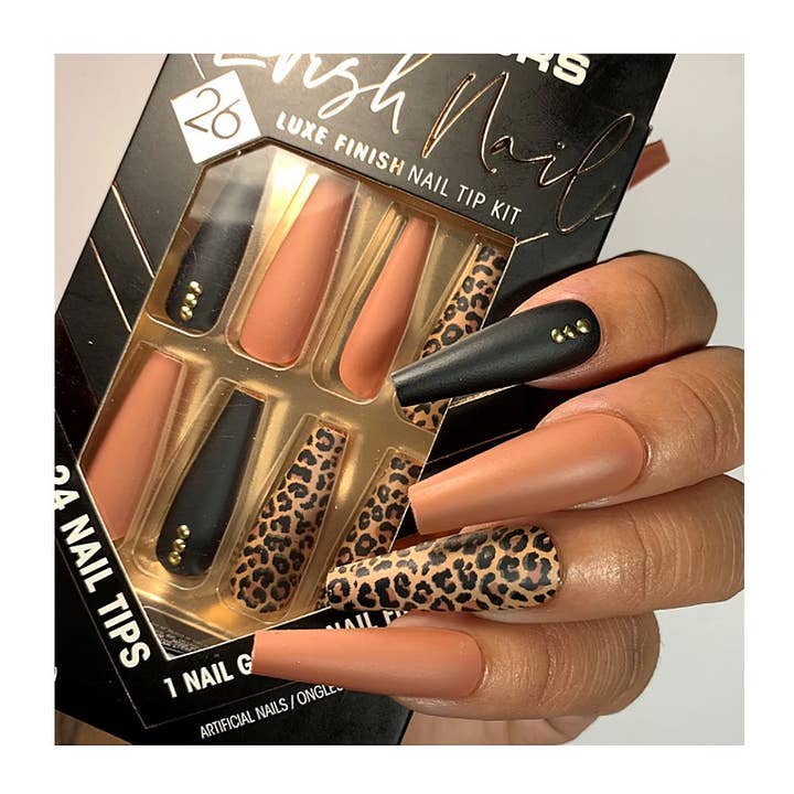 PINEAPPLE Beauty - Wholesale Press-On/Fake Nails - LA Colors CNT359 Lavish Luxe Nail Tip Kit Wild Rush - 3pc
