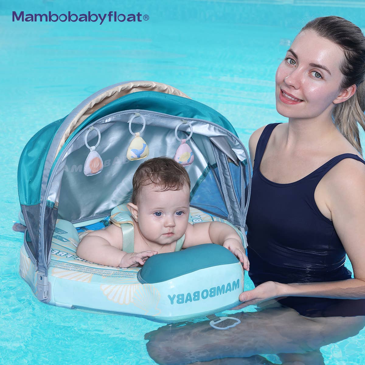 PPR - Wholesale Beach/Pool Toy - Kids & Baby - Mambobaby Float - Innovative Explorer - Seashell Green8