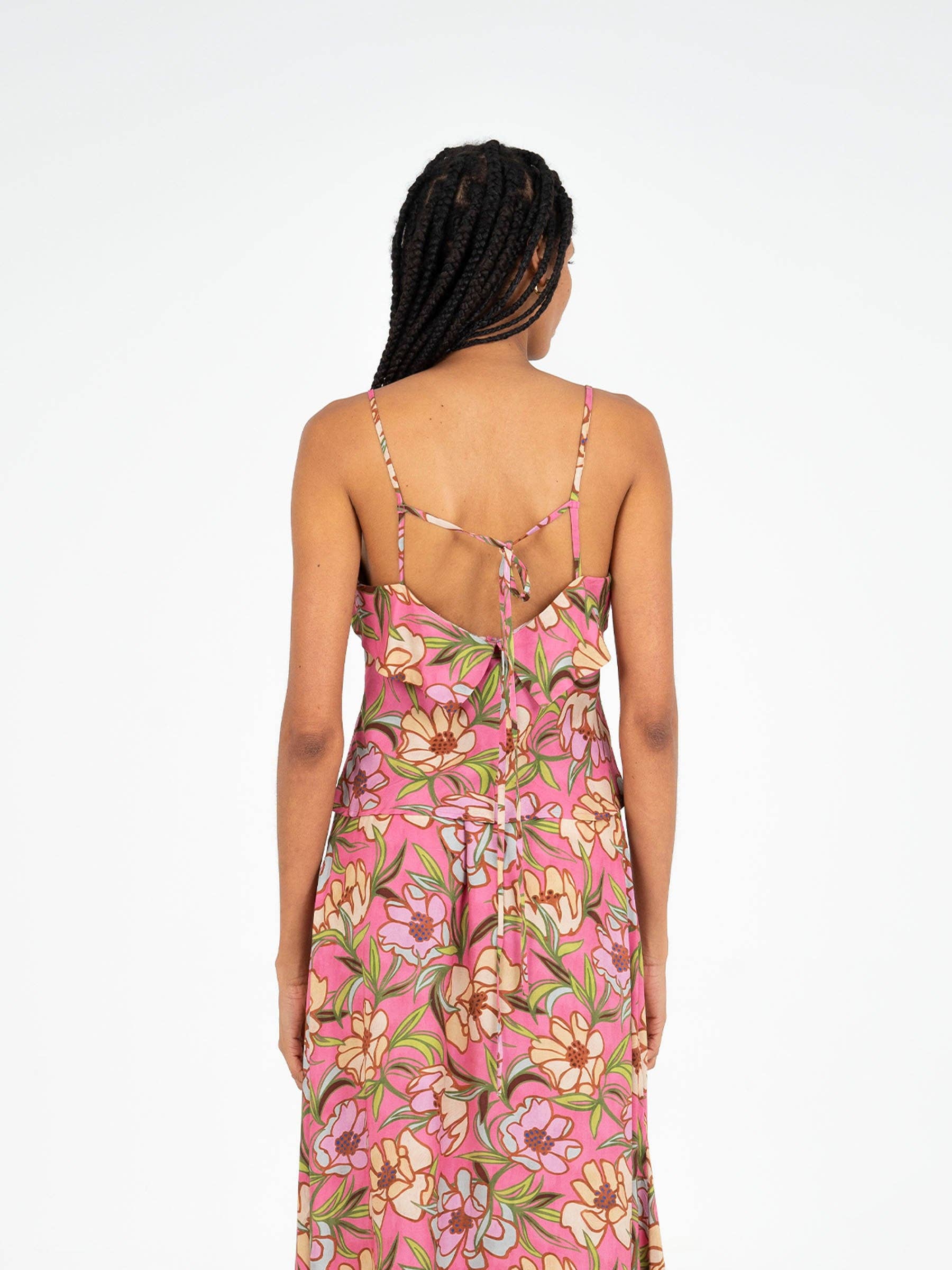 CARMEN SAYS - Wholesale Blouse - Women's - Amara Pink Floral Print Top4