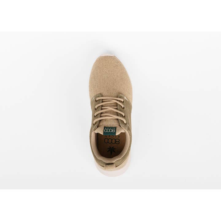 8000Kicks - Wholesale Lifestyle Sneakers - Women's - Explorer V2 for Women Beige and Green (Waterproof Hemp Shoes1
