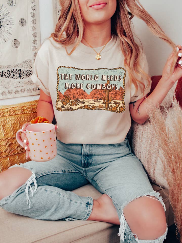 Highland Cactus - Wholesale T-Shirt (Graphic) - Women's - World Need More Cowboys0