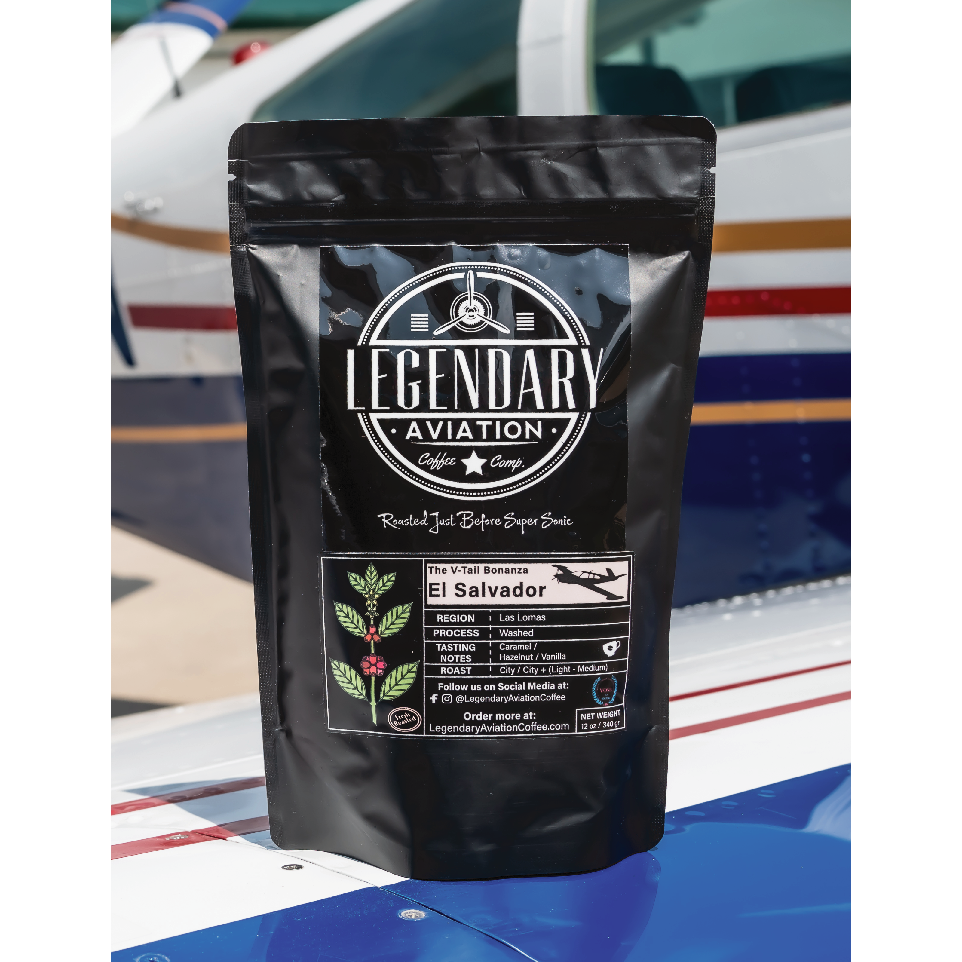 Legendary Aviation Coffee Company - Wholesale Coffee Beans - V-Tail Bonanza | El Salvador - Best Seller5
