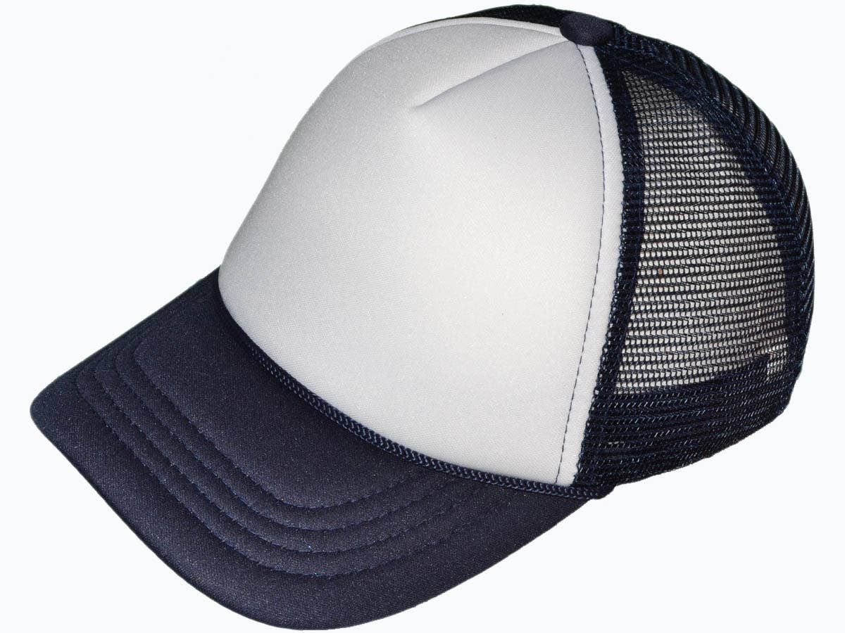 Buck Wholesale - Wholesale Trucker Hat - Unisex - Youth Size Blank Foam Trucker Hats - Foam Front Mid Profile6