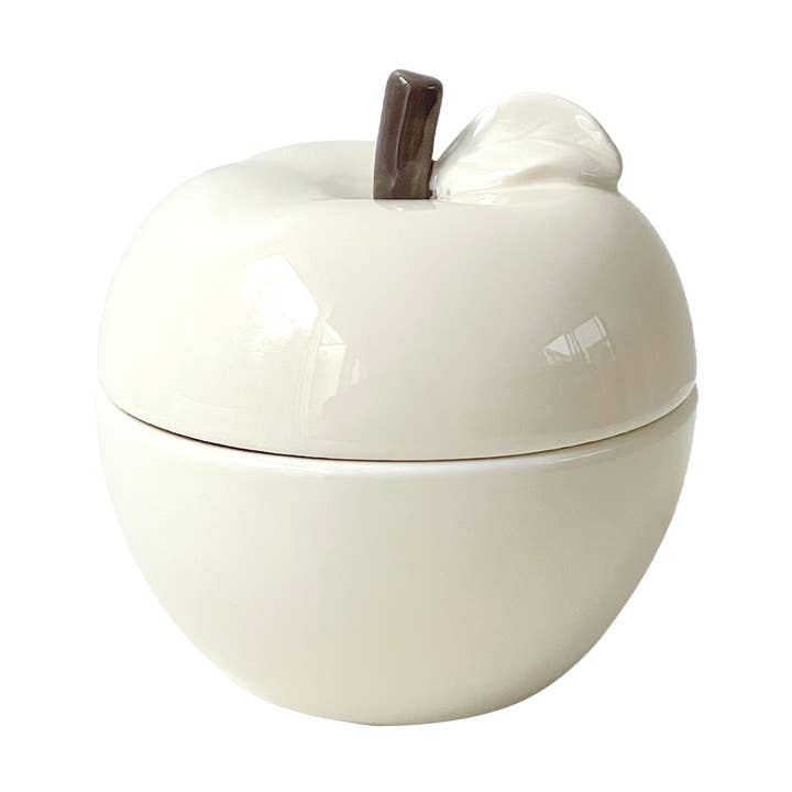 Pom' glow beige vanilla candle D9.8 H10.2cm for wholesale by Opjet Paris
