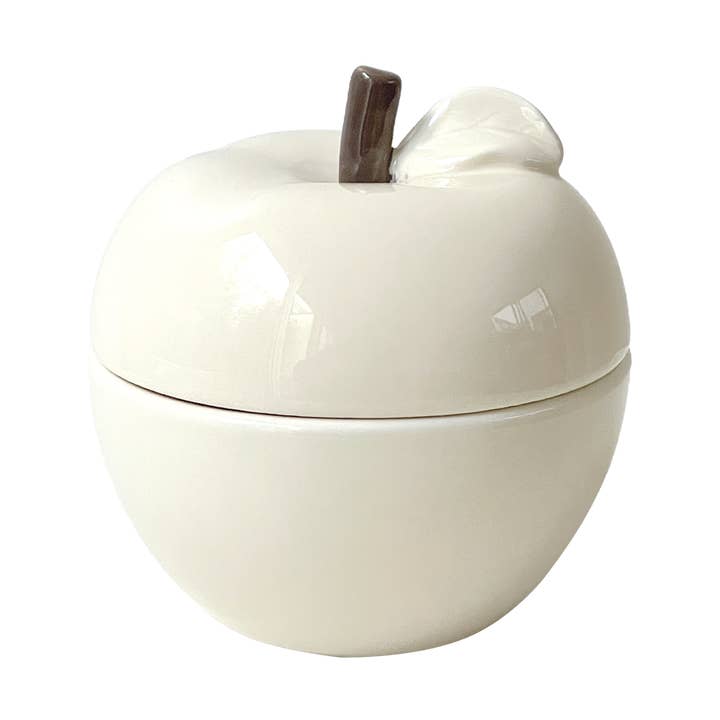 Pom' glow beige vanilla candle D9.8 H10.2cm for wholesale by Opjet Paris