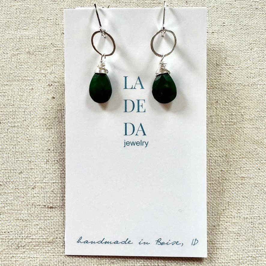 LA DE DA Jewelry - Wholesale Dangle Earrings - Emerald Earrings2