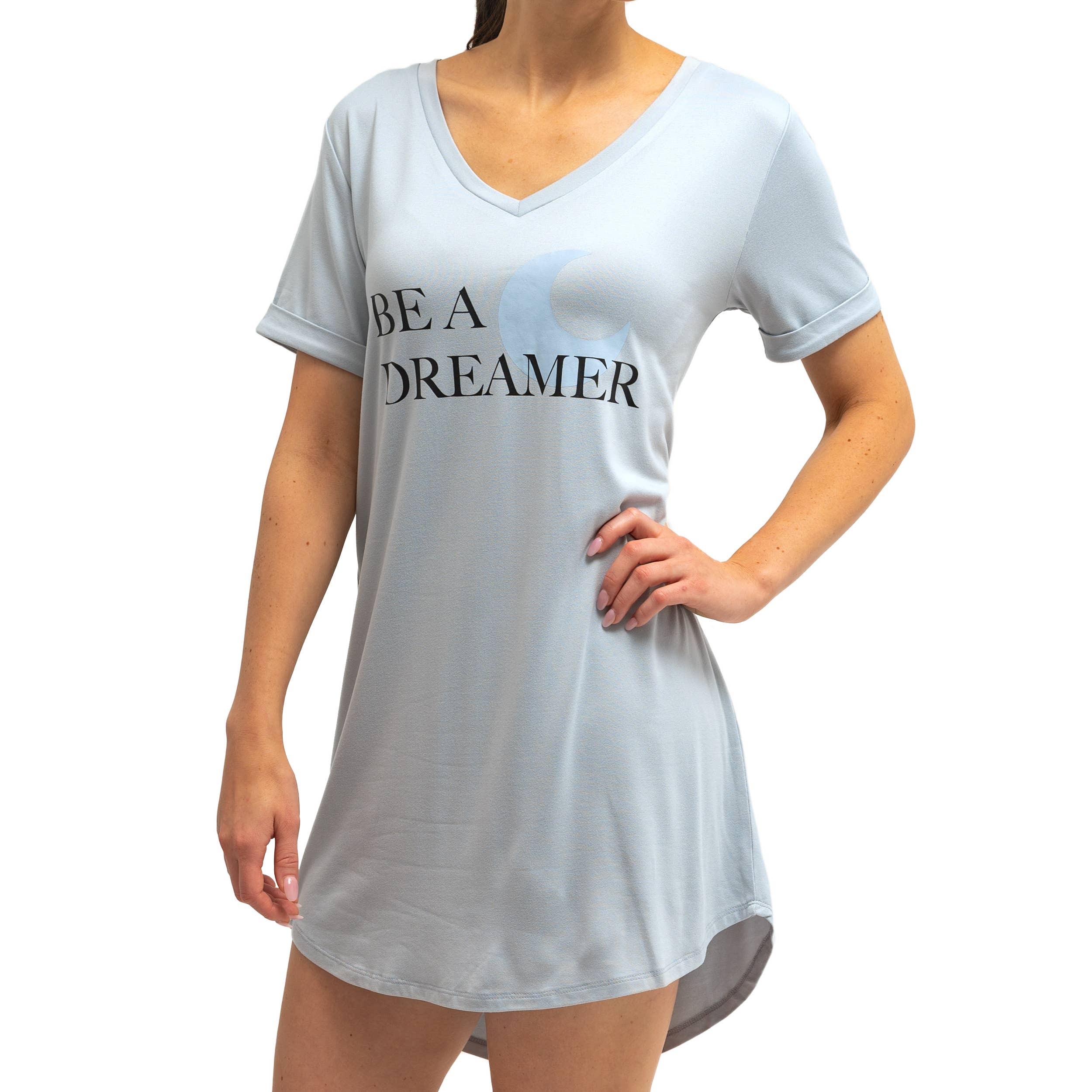DM Merchandising - Wholesale Pyjamahemd - Dames - Hello Mello® Let Me Sleep Shirt met V-hals 3.0 Open voorraad1