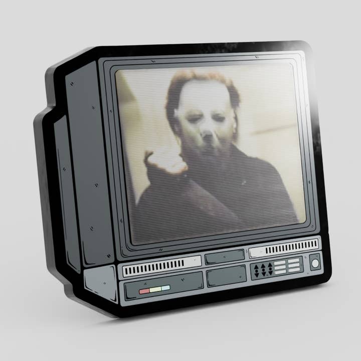 2,5" Lentikulär Michael Myers CRTV-märke för wholesale av GoopyGoblins