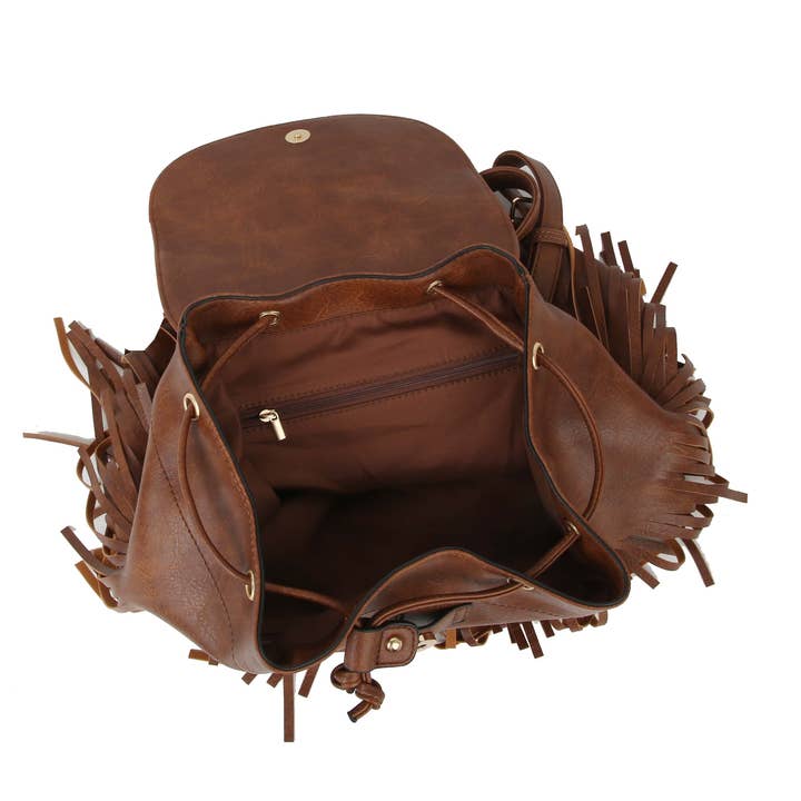 Handbag Factory Corp - Wholesale Backpack - Women's - BACKPACK LADIES TRAVEL TASSEL BAG