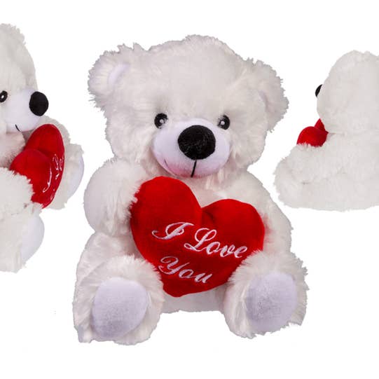 Out of the blue KG – wholesale Stuffed/plush toy – Kids & baby – Plush bear with red heart, I love you,0