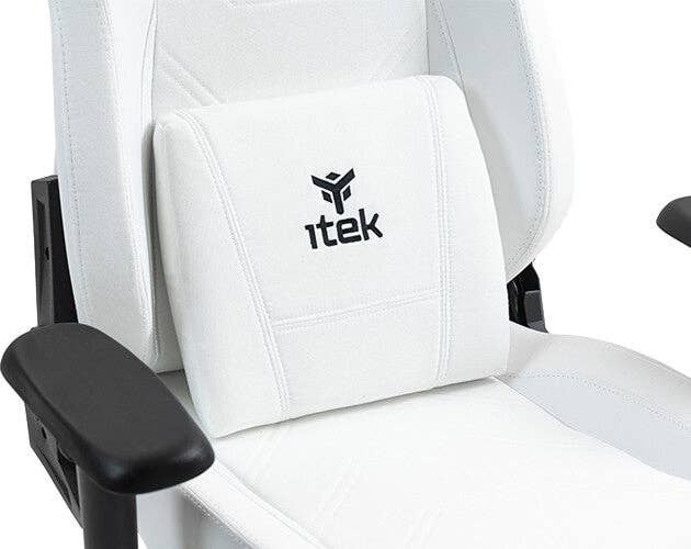 ITEK – wholesale Stol – Itek gamingstol SHUTTLE PM66 – PVC och tyg – 3D-armstöd – svart och vit13