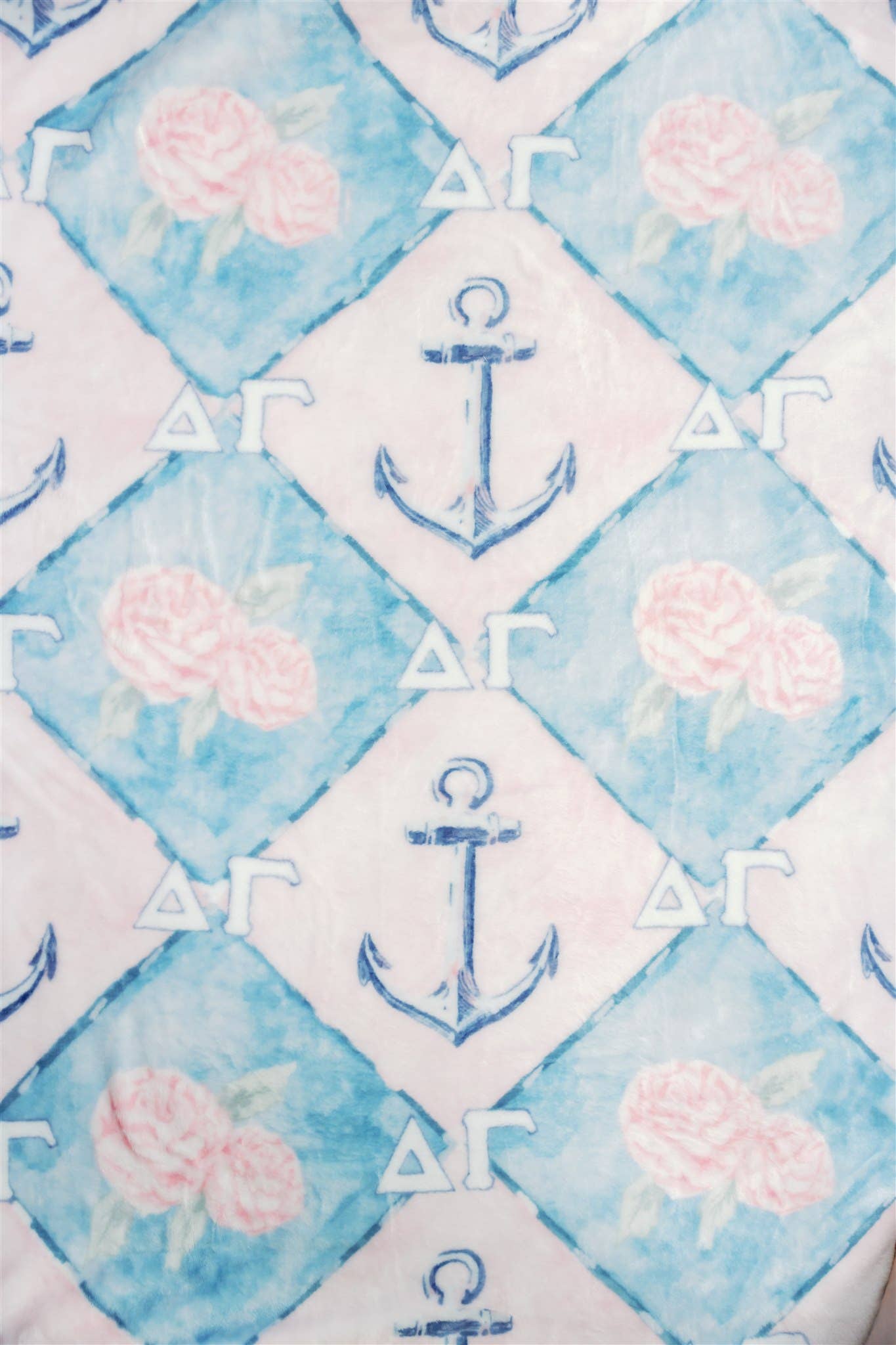 Gracefully Made Art - Wholesale Throw Blanket - Delta Gamma Flannel Fleece Blanket, Sorority 4