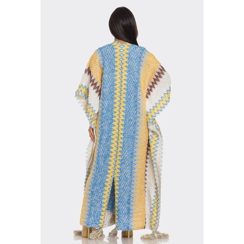 HiteJeans - Vente Cardigan – femme - Cardigan poncho long multicolore18