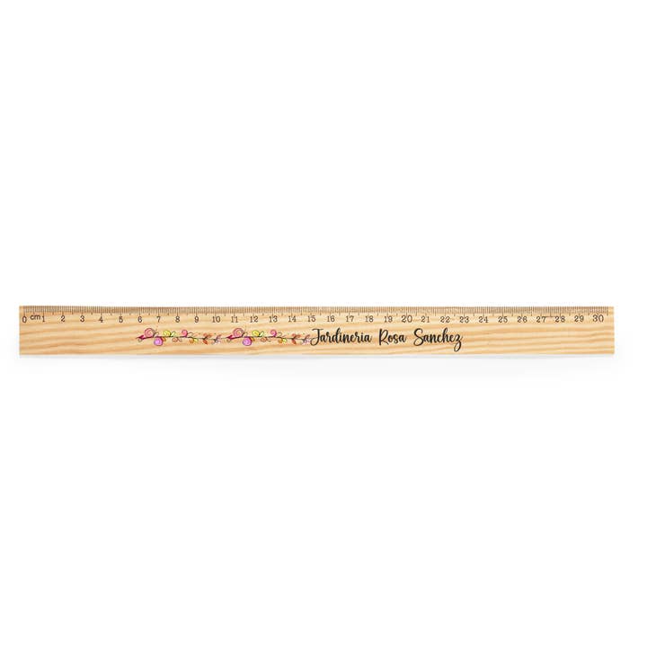 Règle en Bois de 30cm Imprimée pour la vente par Fustik