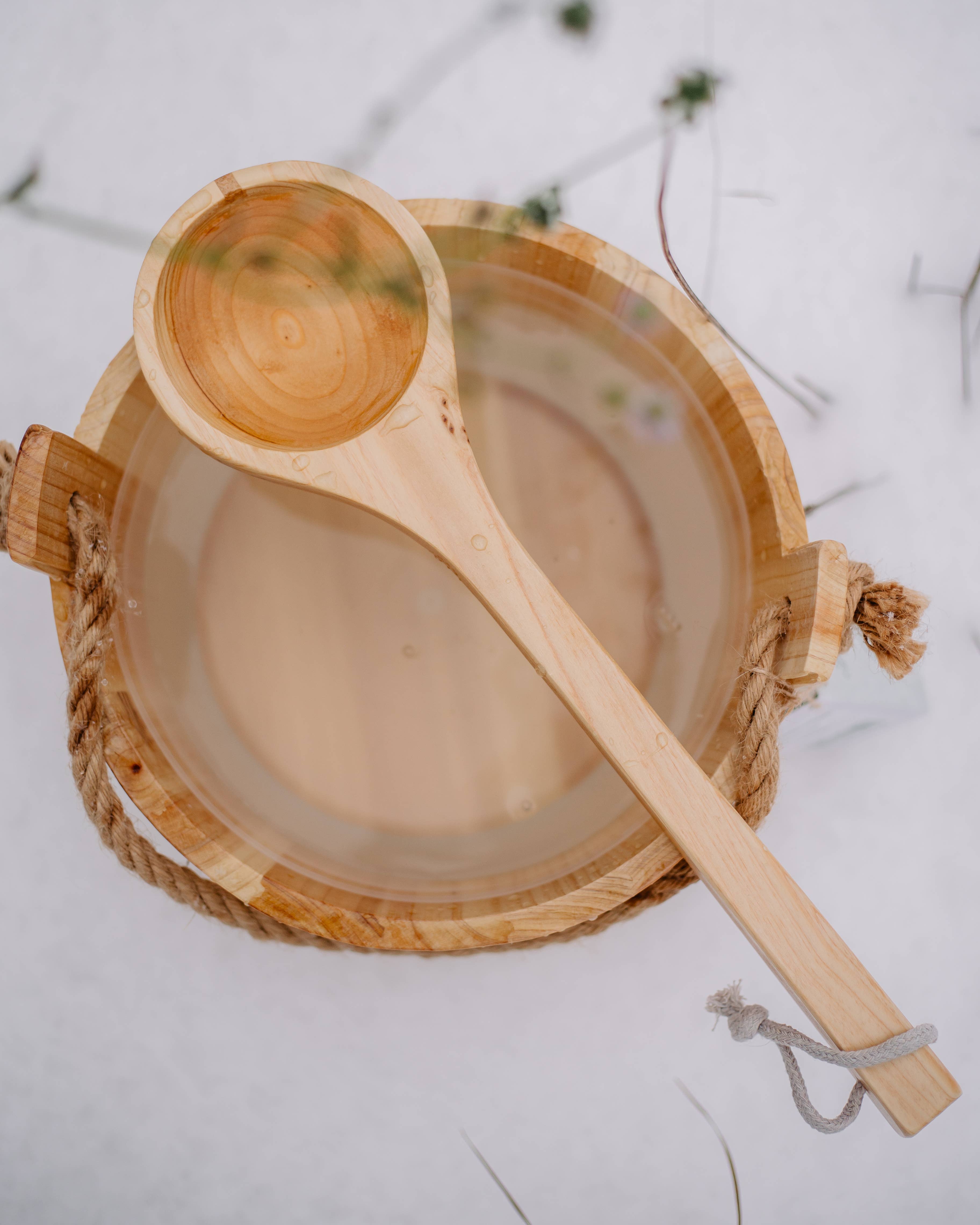 Croll & Denecke - Wholesale Kitchen Spoon - Giant Wooden Spoon (Sauna Ladle) Decor Wellness Spa Sauna2