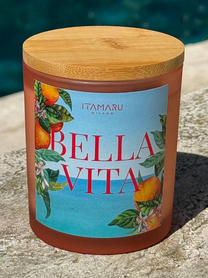 Vela de cera de soja perfumada BELLA VITA (fragancia fresca y afrutada) para venta al por mayor de ITAMARU