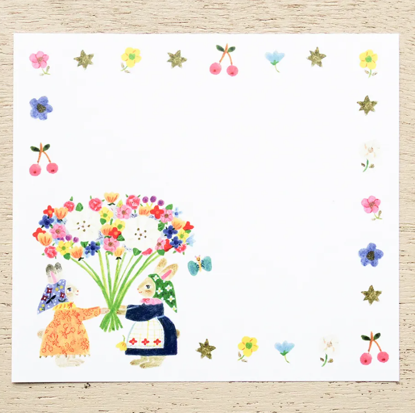 「FUNJI」In Japan - Wholesale Notepad - Aiko Fukawa Memo Pad | Little Fluffy Friends Block Notes 2