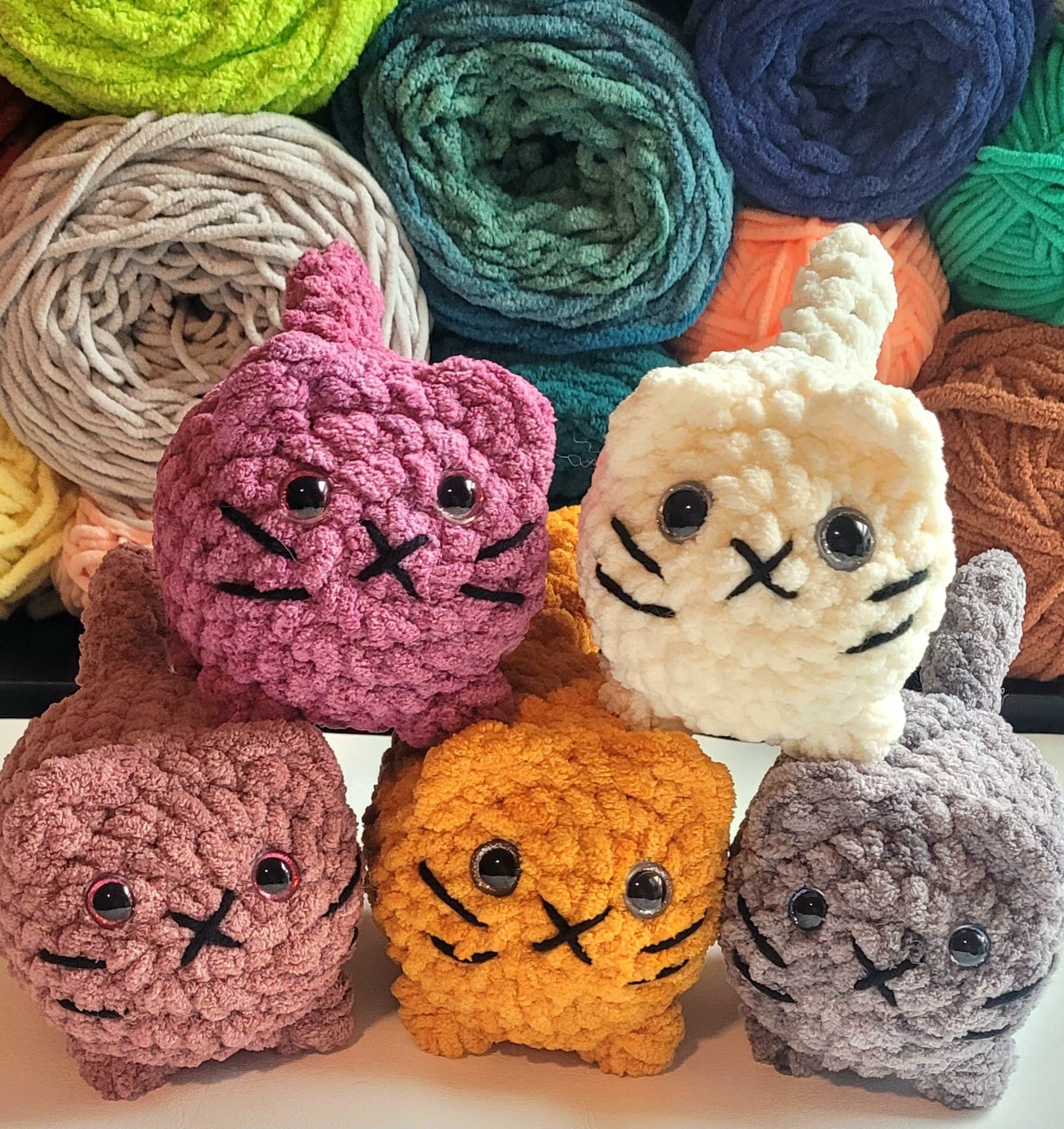 Random colors Loaf cat plushy. Small loaf cat. Loaf cat amigurumi.  for wholesale on Faire1